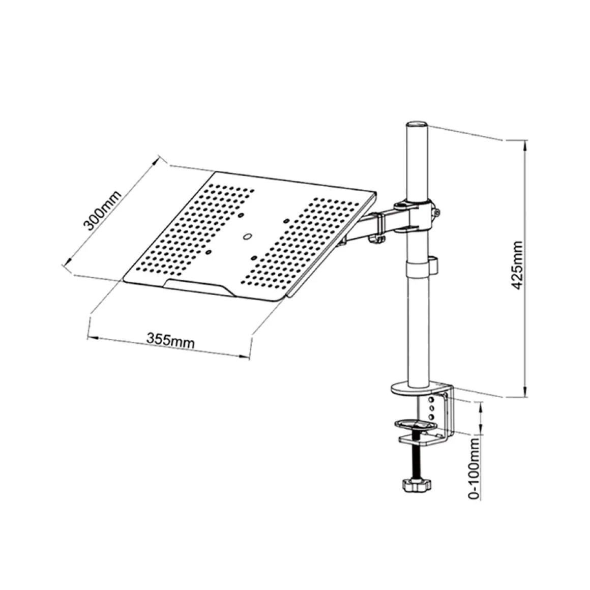 Tischhalterung für Laptop 13 - 17''