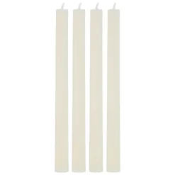Tischkerze 26 cm 4er Set elfenbein