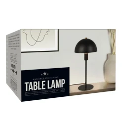 Tischlampe Metall 18 x 36 cm schwarz