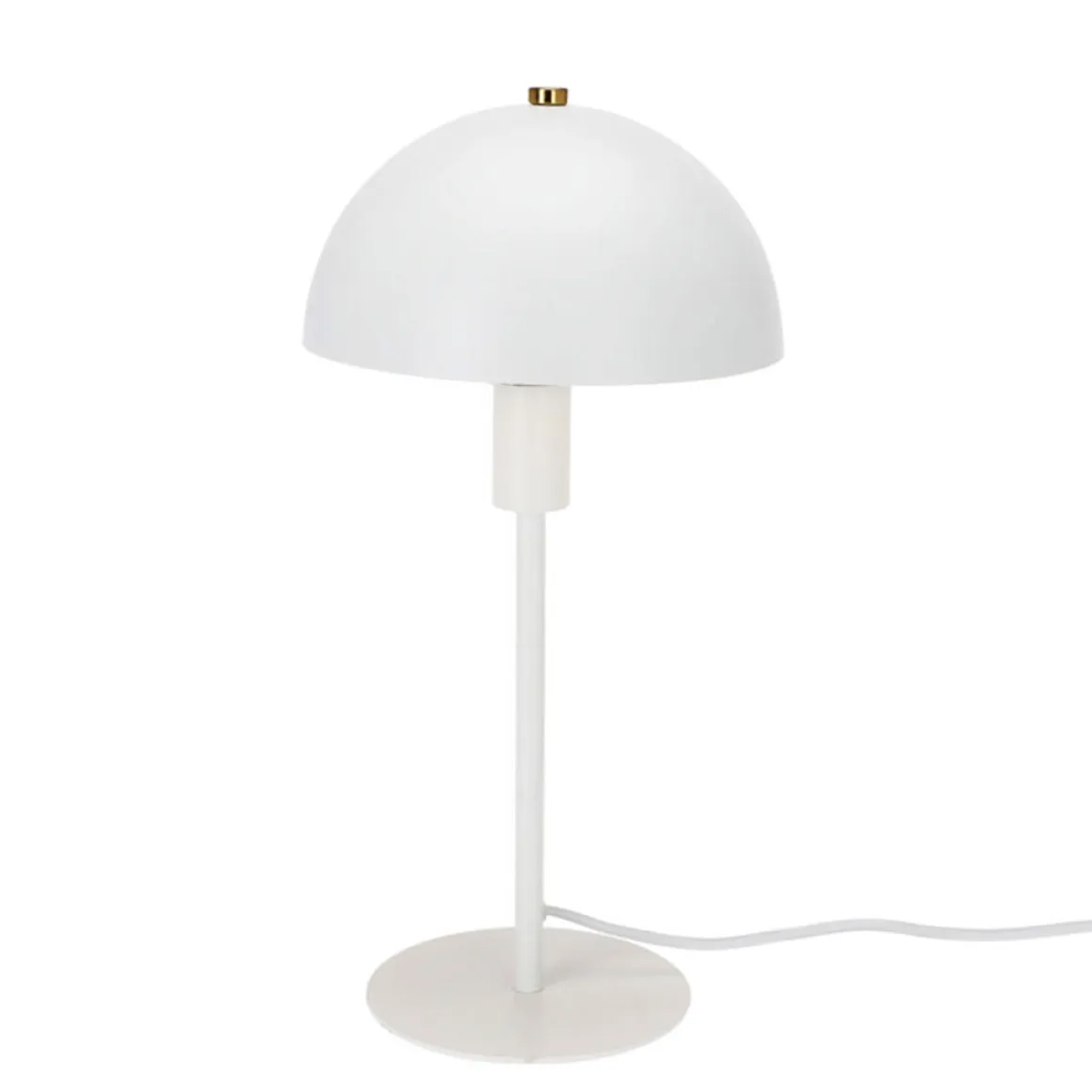 Tischlampe Metall 18 x 36 cm weiss