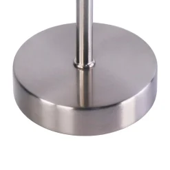 Tischlampe mit Stoffschirm weiss