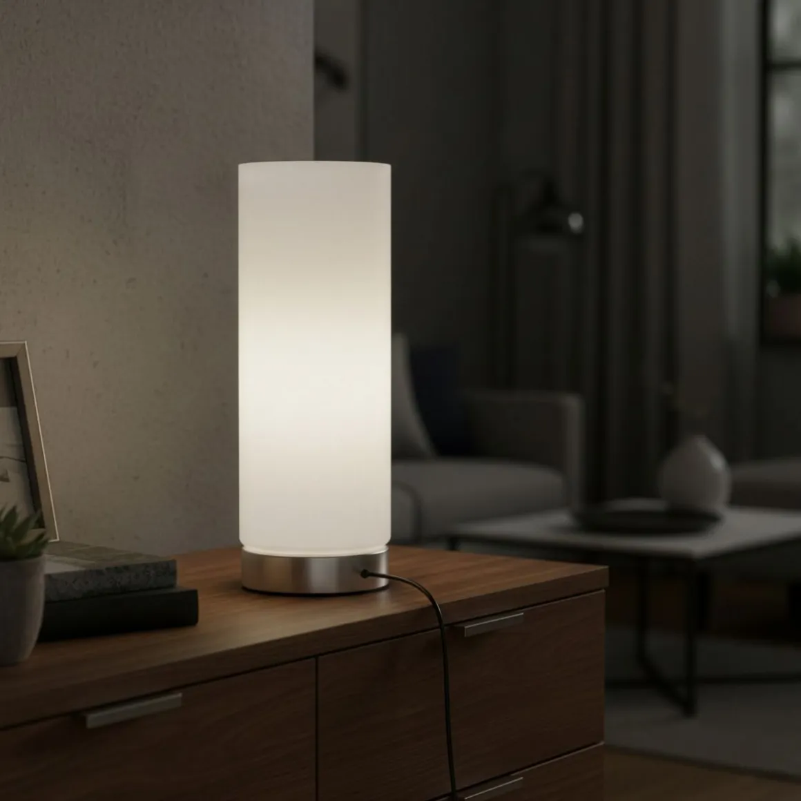 Tischlampe SPARKLE dimmbar weiss
