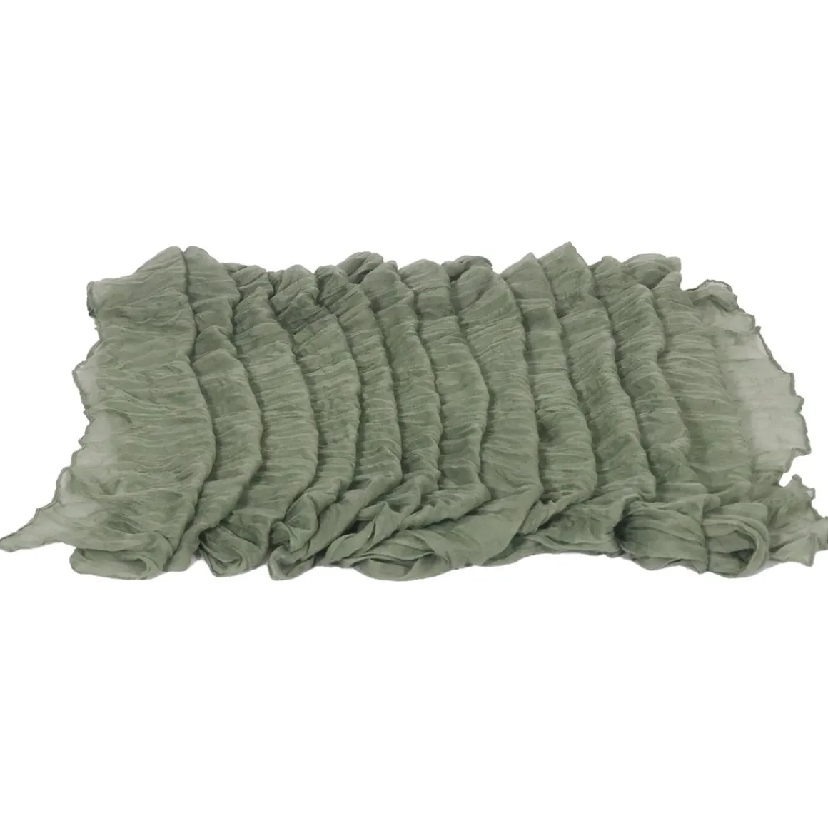 Tischläufer Chiffon 300 x 90 cm salbeigrün