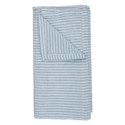 Tischläufer gestreift 150 x 35 cm blau/weiss