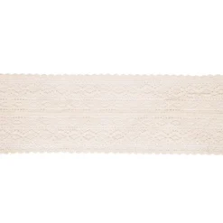 Tischläufer Makramee 180 x 24 cm beige
