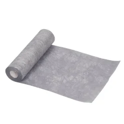 Tischläufer Vlies 23 cm x 25 m silber