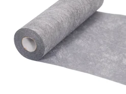 Tischläufer Vlies 23 cm x 25 m silber
