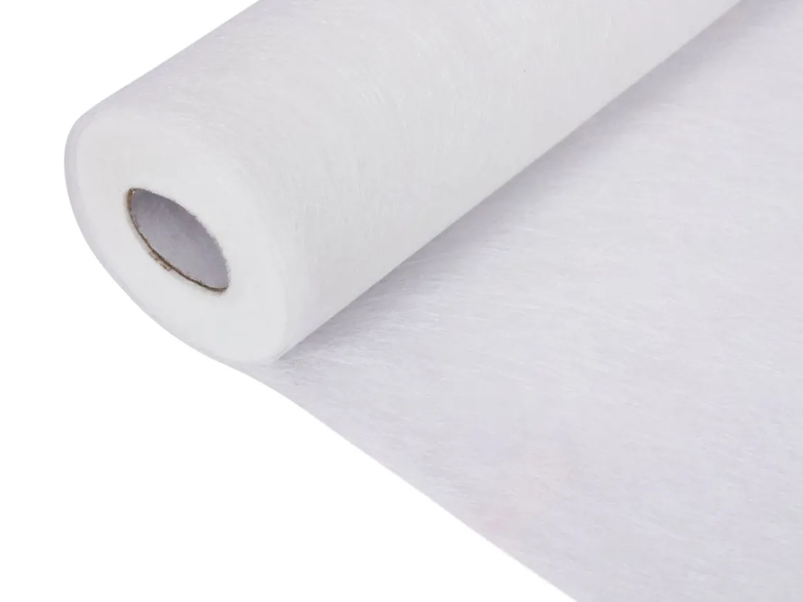 Tischläufer Vlies 23 cm x 25 m weiss