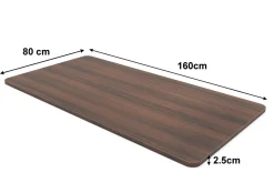 Tischplatte Stehpult braun 160 x 80 cm