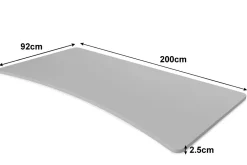 Tischplatte Stehpult grau 200 x 92 cm