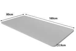 Tischplatte Stehpult grau 160 x 80 cm