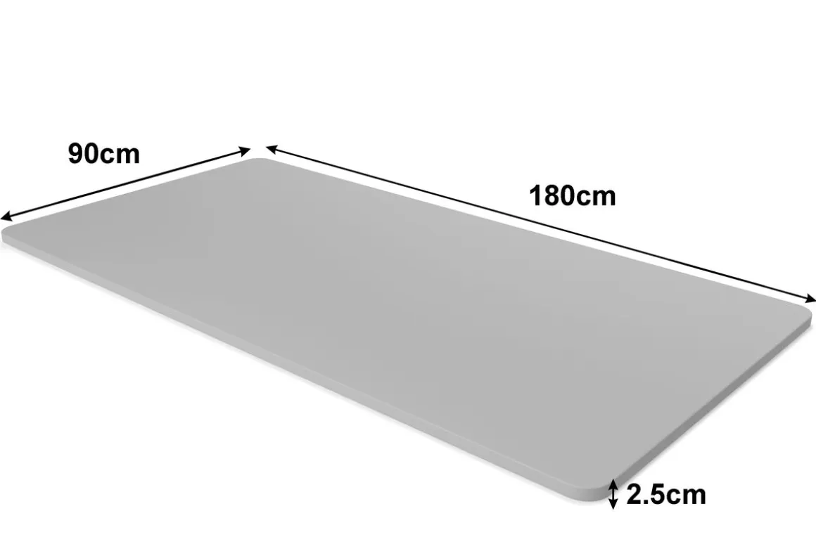 Tischplatte Stehpult grau 180 x 90 cm