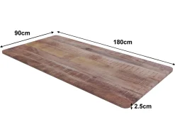 Tischplatte Stehpult Mangoholz 180 x 90 cm