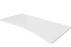 Tischplatte Stehpult mit Kabeldurchlass weiss 200 x 92 cm