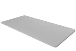 Tischplatte Stehpult mit Kabeldurchlass grau 180 x 90 cm