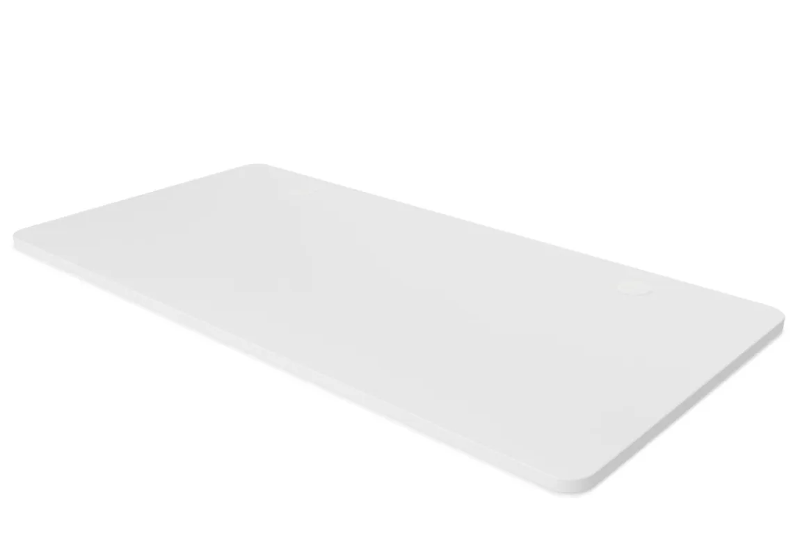 Tischplatte Stehpult mit Kabeldurchlass weiss 160 x 80 cm