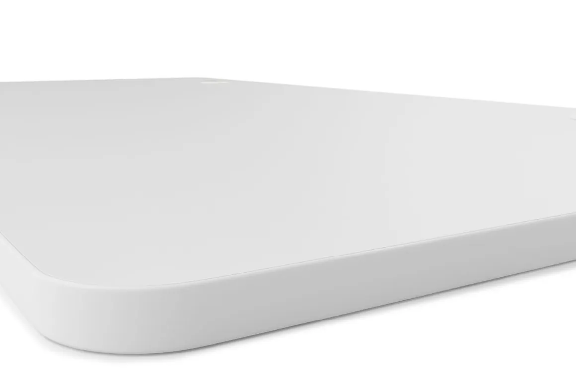 Tischplatte Stehpult mit Kabeldurchlass weiss 160 x 80 cm