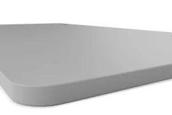 Tischplatte Stehpult mit Kabeldurchlass grau 160 x 80 cm