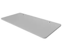 Tischplatte Stehpult mit Kabeldurchlass grau 160 x 80 cm