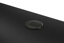 Tischplatte Stehpult mit Kabeldurchlass schwarz 200 x 92 cm