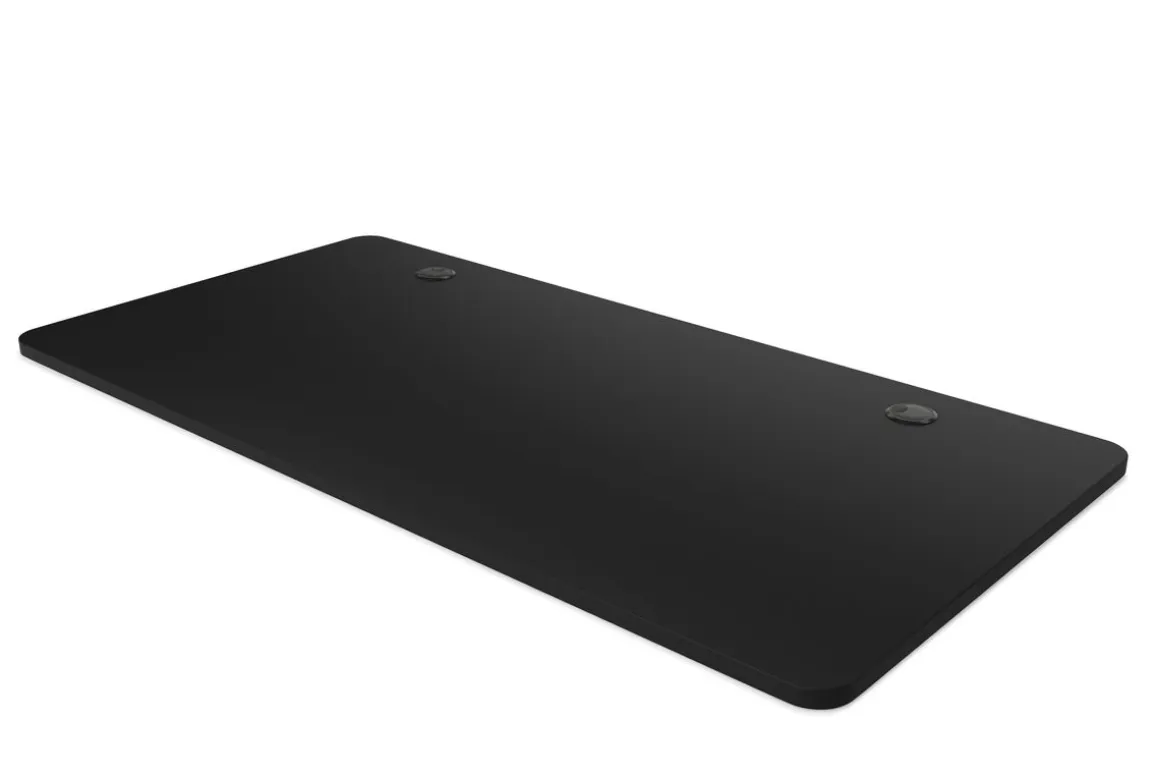 Tischplatte Stehpult mit Kabeldurchlass schwarz 160 x 80 cm