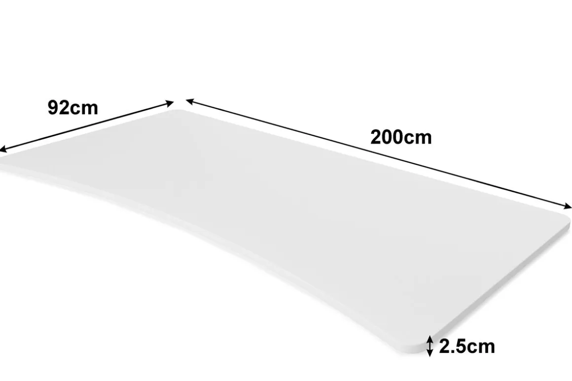 Tischplatte Stehpult weiss 200 x 92 cm