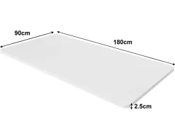 Tischplatte Stehpult weiss 180 x 90 cm