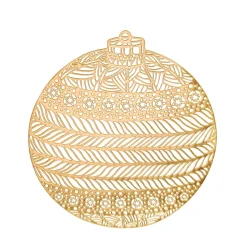 Tischset Platzset Weihnachtskugel rund 38 cm