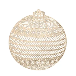 Tischset Platzset Weihnachtskugel rund 38 cm
