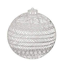 Tischset Platzset Weihnachtskugel rund 38 cm
