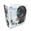 Tischventilator 360° mit USB und Tischklemme 3 Stufen schwarz