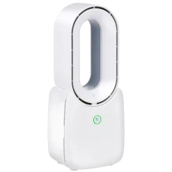 Tischventilator 3 Stufen mit USB und LED weiss