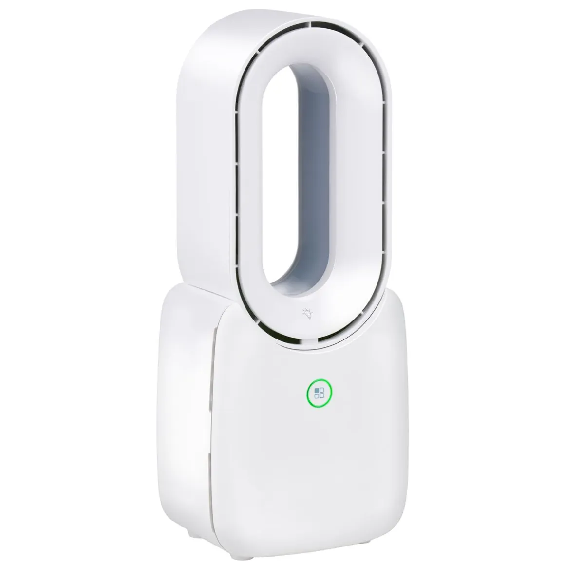 Tischventilator 3 Stufen mit USB und LED weiss