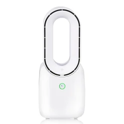 Tischventilator 3 Stufen mit USB und LED weiss