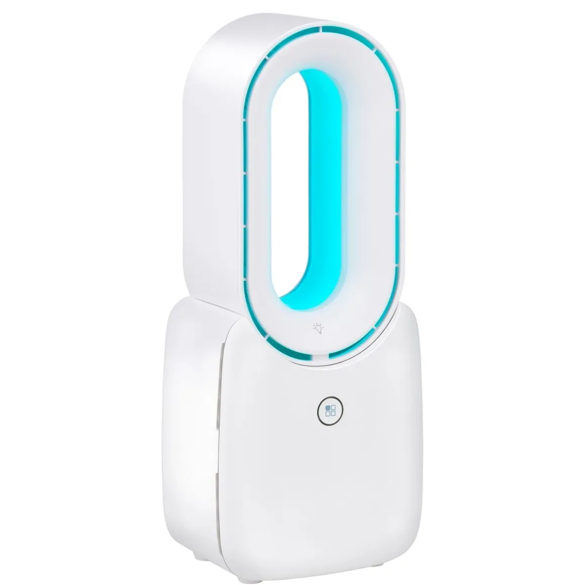 Tischventilator 3 Stufen mit USB und LED weiss