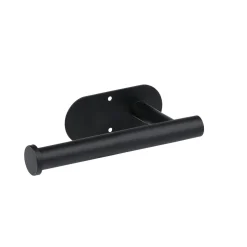Toilettenpapierhalter 17 x 5 x 9 cm schwarz