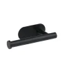 Toilettenpapierhalter zur Klebemontage 17 x 5 x 9 cm schwarz