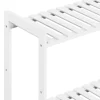 Toilettenregal Bambus 63 x 26 x 163 cm weiss