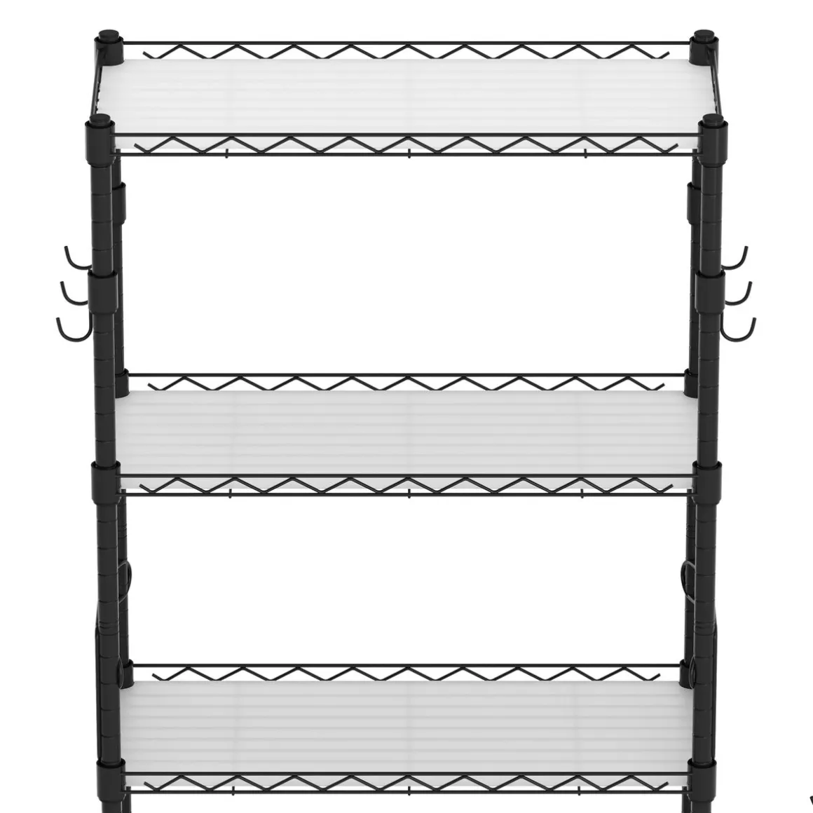 Toilettenregal Metall 60 x 25 x 171 cm schwarz