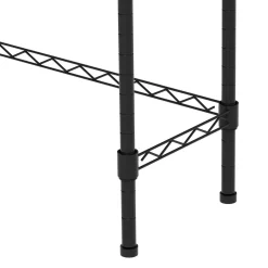 Toilettenregal Metall 60 x 25 x 171 cm schwarz