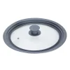 Topfdeckel Glas 28 cm grau