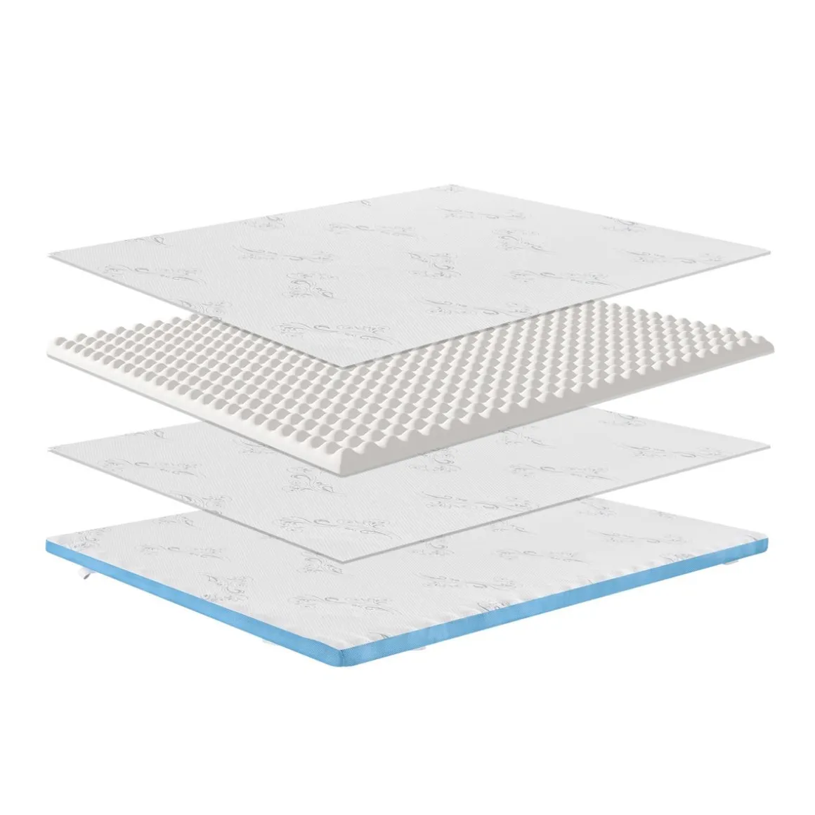 Topper Matratzenauflage Kaltschaumkern doppelseitig 180 x 200 cm