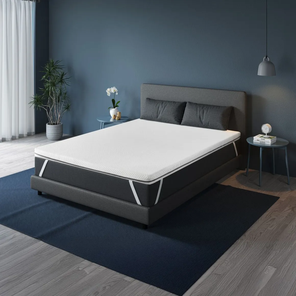 Topper Matratzenauflage wasserdicht doppelseitig 160 x 200 cm