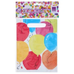 Tragtasche Ballone 23 x 16 cm 6er Set bunt