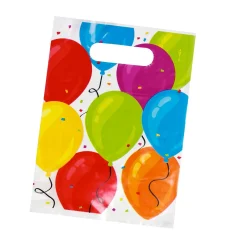 Tragtasche Ballone 23 x 16 cm 6er Set bunt