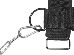 Trainingsgurt Nacken mit Kette schwarz