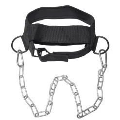 Trainingsgurt Nacken mit Kette schwarz