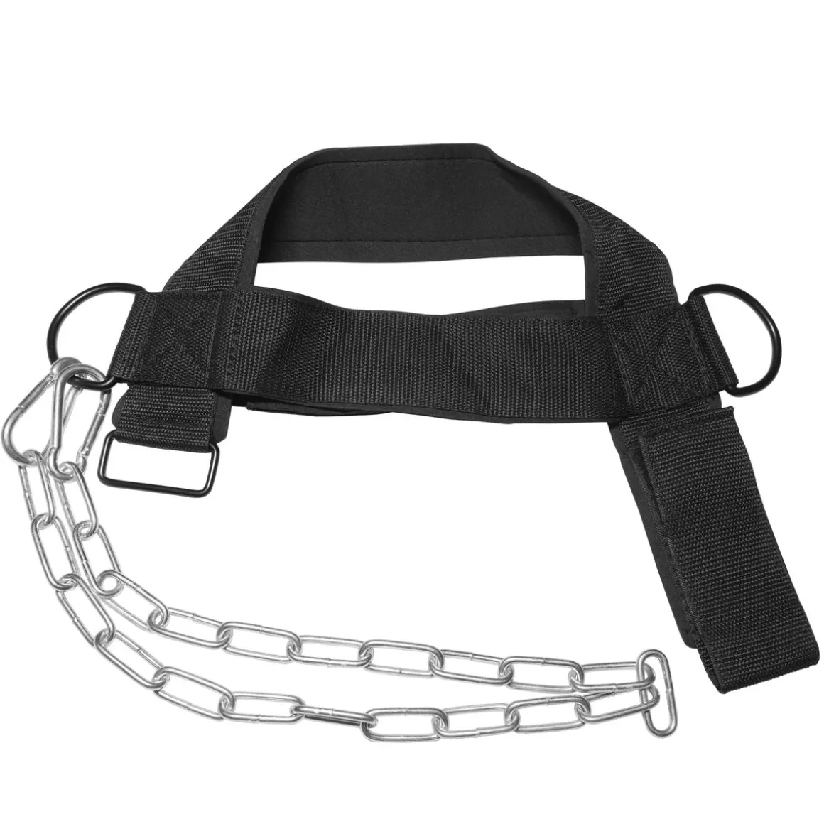 Trainingsgurt Nacken mit Kette schwarz
