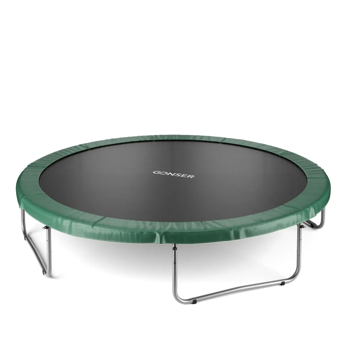 Trampolin 400 cm inkl. Sicherheitsnetz grün