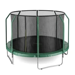 Trampolin 400 cm inkl. Sicherheitsnetz grün